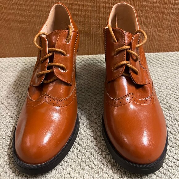 Odema Womens Oxfords Brogue Wing Tips - Picture 1 of 6